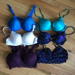 Lot Bundle of Victoria’s Secret Bras/Bralettes 32B 32A